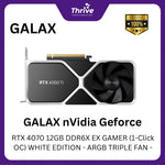 Load image into Gallery viewer, GALAX nVidia Geforce RTX 4070 12GB DDR6X EX GAMER (1-Click OC) WHITE EDITION - ARGB TRIPLE FAN -
