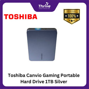 Toshiba Canvio Gaming Portable Hard Drive 1TB Silver