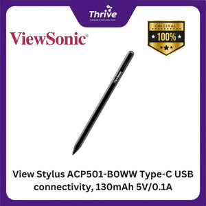 View Stylus ACP501-B0WW Type-C USB connectivity, 130mAh 5V/0.1A