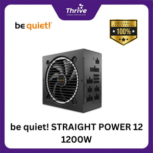 be quiet! STRAIGHT POWER 12 1200W - Fully Modular - ATX 3.0 PCIe 5.0 - 80+ Platinum Certified - 10 Years Warranty - Number 1 PSU in Germany