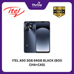 Load image into Gallery viewer, ITEL A50 3GB 64GB BLACK (BOX CHA+CAS)