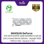 Load image into Gallery viewer, MAXSUN GeForce RTX 4070 SUPER 12GB GDDR6X iCraft OC 12G Limited (White Edition) - Skylight RGB - TRIPLE FAN - Garansi 3 Thn

