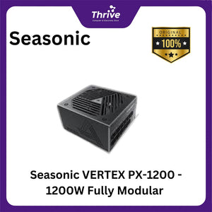 Seasonic VERTEX PX-1200 - 1200W Fully Modular - 80+ Platinum Certified - ATX 3.0 Compatible - PCIe 5.0 Ready - 10 Years Warranty Replacement