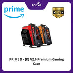 Load image into Gallery viewer, PRIME D - [K] V2.0 Premium Gaming Case 0.7mm AlLUMINIUM Black Orange &amp; Black Red
