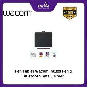 Pen Tablet Wacom Intuos Pen & Bluetooth Small, Green