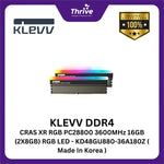 Load image into Gallery viewer, KLEVV DDR4 CRAS XR RGB PC28800 3600MHz 16GB (2X8GB) RGB LED - KD48GU880-36A180Z ( Made In Korea )

