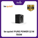 Load image into Gallery viewer, be quiet! PURE POWER 12 M 750W - Fully Modular - ATX 3.0 PCIe 5.0 - 80+ Gold Certified - 10 Years Warranty - Number 1 PSU in Germany
