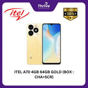 ITEL A70 4GB 64GB GOLD (BOX : CHA+SCR)