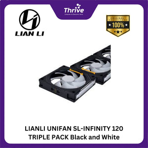 LIANLI UNIFAN SL-INFINITY 120 TRIPLE PACK Black and White