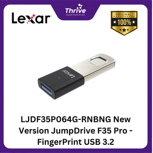 LJDF35P064G-RNBNG New Version JumpDrive F35 Pro - FingerPrint USB 3.2