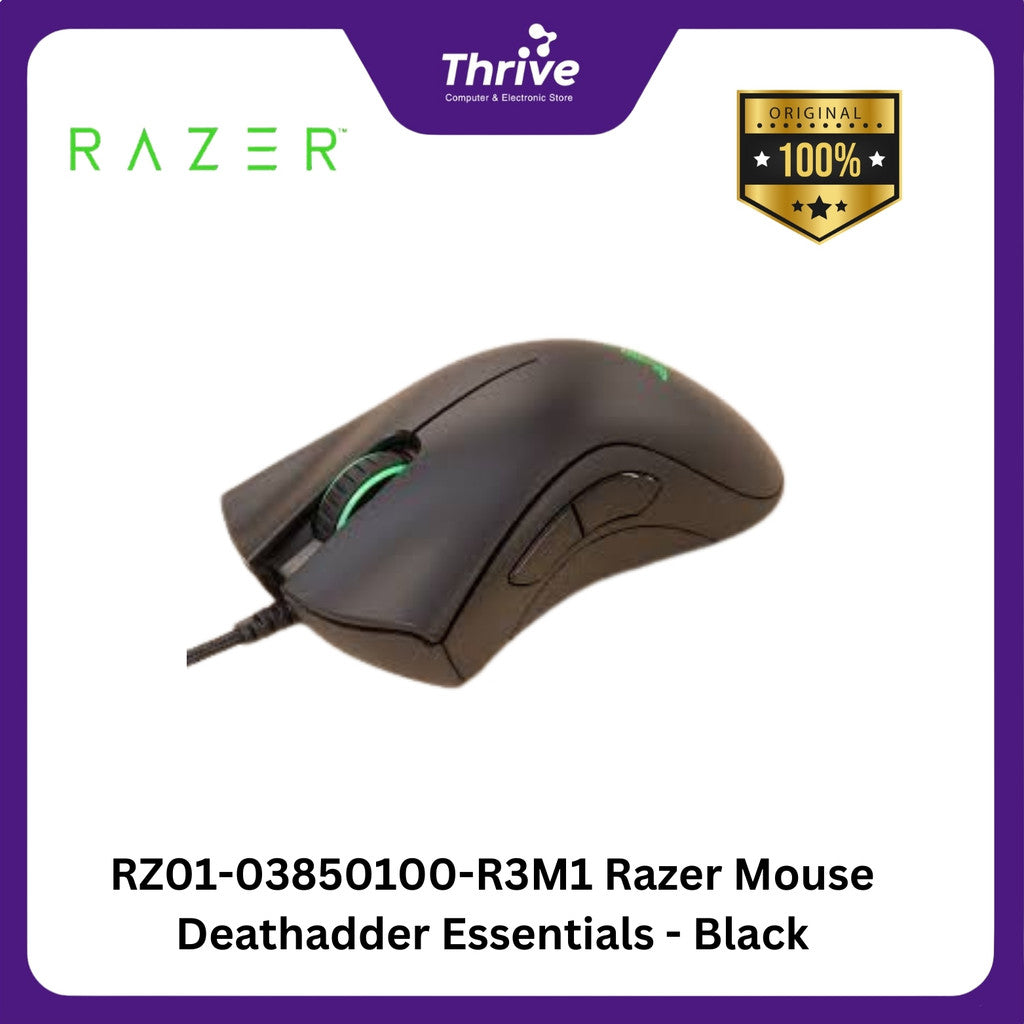 RZ01-03850100-R3M1 Razer Mouse Deathadder Essentials - Black - Sultan Store