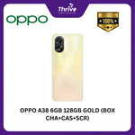 Load image into Gallery viewer, OPPO A38 6GB 128GB GOLD (BOX CHA+CAS+SCR)

