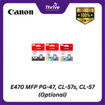 Load image into Gallery viewer, E470 MFP PG-47, CL-57s, CL-57 (Optional)