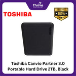 Load image into Gallery viewer, Toshiba Canvio Partner 3.0 Portable Hard Drive 2TB, Black
