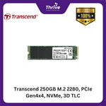 Load image into Gallery viewer, Transcend 250GB M.2 2280, PCIe Gen4x4, NVMe, 3D TLC

