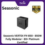 Load image into Gallery viewer, Seasonic VERTEX PX-850 - 850W Fully Modular - 80+ Platinum Certified - ATX 3.0 Compatible - PCIe 5.0 Ready - 10 Years Warranty Replacement
