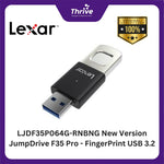 Load image into Gallery viewer, LJDF35P064G-RNBNG New Version JumpDrive F35 Pro - FingerPrint USB 3.2.
