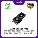 Load image into Gallery viewer, MAXSUN GeForce RTX 4060 8GB GDDR6 Terminator B 8G - Cyber RGB - DUAL FAN - Garansi 3 Thn