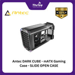 Load image into Gallery viewer, Antec DARK CUBE - mATX Gaming Case - SLIDE OPEN CASE - Type C 3.1 Ready - Tempered Glass Side Panel
