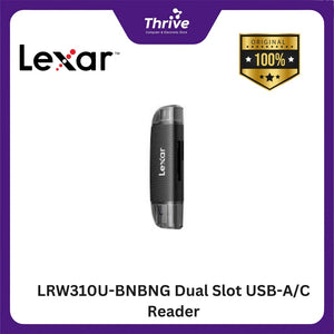 LRW310U-BNBNG Dual Slot USB-A/C Reader