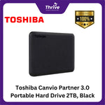 Load image into Gallery viewer, Toshiba Canvio Partner 3.0 Portable Hard Drive 2TB, Black
