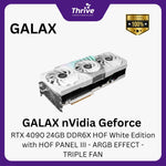 Load image into Gallery viewer, GALAX nVidia Geforce RTX 4090 24GB DDR6X HOF White Edition with HOF PANEL III - ARGB EFFECT -TRIPLE FAN
