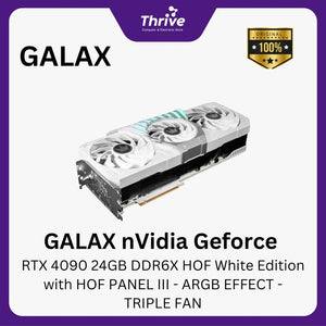 GALAX nVidia Geforce RTX 4090 24GB DDR6X HOF White Edition with HOF PANEL III - ARGB EFFECT -TRIPLE FAN