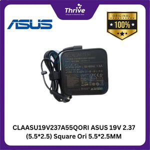 CLAASU19V237A55QORI ASUS 19V 2.37 (5.5*2.5) Square Ori 5.5*2.5MM