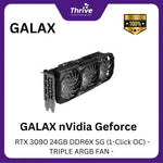 Load image into Gallery viewer, GALAX nVidia Geforce RTX 3090 24GB DDR6X SG (1-Click OC) - TRIPLE ARGB FAN -