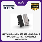 Load image into Gallery viewer, KLEVV R1 Portable SSD 1TB USB 3.2 Gen2 - K01TBPSSU2-PR1 - R1000MB/s W1000MB/s
