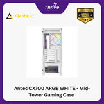 Load image into Gallery viewer, Antec CX700 ARGB WHITE - Mid-Tower Gaming Case - 4mm Tempered Glass Side Panel - Type-C 3.2 Gen 2 Ready - Free 2Pcs 120mm ARGB Fans Reverse + 1Pcs 120mm ARGB Fans
