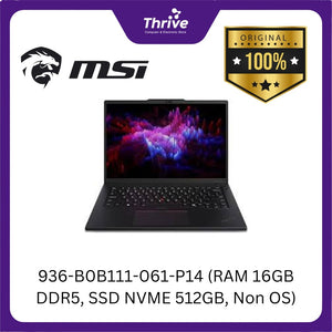 936-B0B111-061-P14 (RAM 16GB DDR5, SSD NVME 512GB, Non OS)