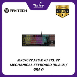 MK876V2 ATOM 87 TKL V2 MECHANICAL KEYBOARD (BLACK / GRAY)