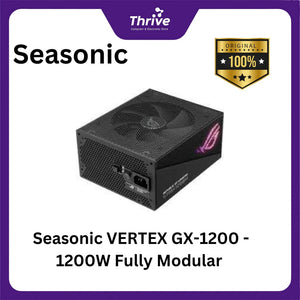 Seasonic VERTEX GX-1200 - 1200W Fully Modular - 80+ Gold Certified - ATX 3.0 Compatible - PCIe 5.0 Ready - 10 Years Warranty Replacement