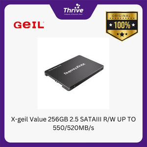 X-geil Value 256GB 2.5 SATAIII R/W UP TO 550/520MB/s