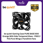 Load image into Gallery viewer, be quiet! Gaming Case PURE BASE 600 Orange With Side Tempered Glass - FREE 2 PCS Pure Wings 2 Fans0mm fans
