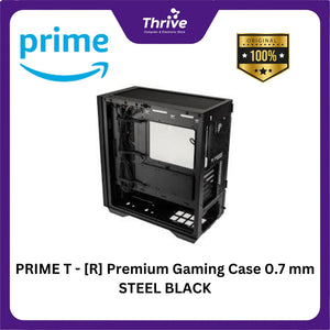 PRIME T - [R] Premium Gaming Case 0.7 mm STEEL BLACK