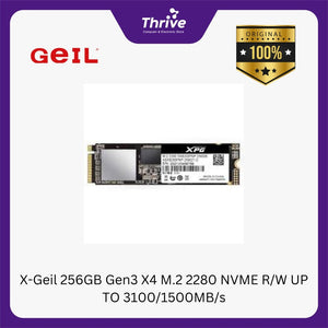 X-Geil 256GB Gen3 X4 M.2 2280 NVME R/W UP TO 3100/1500MB/s