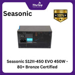 Load image into Gallery viewer, Seasonic S12II-450 EVO 450W - 80+ Bronze Certified - 3 Years Warranty Replacement - Retail Box (NO OEM)
