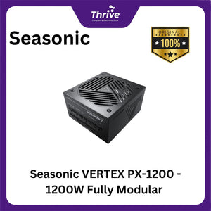 Seasonic VERTEX PX-1200 - 1200W Fully Modular - 80+ Platinum Certified - ATX 3.0 Compatible - PCIe 5.0 Ready - 10 Years Warranty Replacement