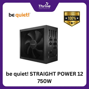 be quiet! STRAIGHT POWER 12 750W - Fully Modular - ATX 3.0 PCIe 5.0 - 80+ Platinum Certified - 10 Years Warranty - Number 1 PSU in Germany