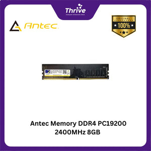 Antec Memory DDR4 PC19200 2400MHz 8GB (2x4GB) Dual Channel - Red Led - 2 PCS x AMD4UZ124001604G-5SR