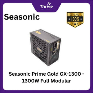 Seasonic Prime Gold GX-1300 - 1300W Full Modular - 80+ Gold Certified - 12 Years Warranty Replacement