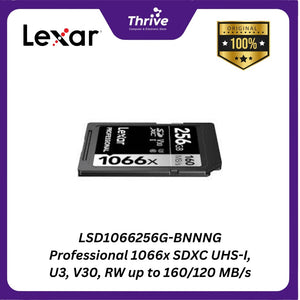 LSD1066256G-BNNNG Professional 1066x SDXC UHS-I, U3, V30, RW up to 160/120 MB/s