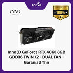 Load image into Gallery viewer, Inno3D GeForce RTX 4060 8GB GDDR6 TWIN X2 - DUAL FAN - Garansi 3 Thn