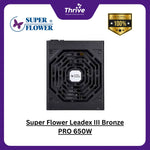 Load image into Gallery viewer, Super Flower Leadex III Bronze PRO 650W - SF-650R14HE - 80+ Bronze - ECO Fanless &amp; Silent Mode - Full Modular Fluid Dynamic Bearing Fan - 8 Years
