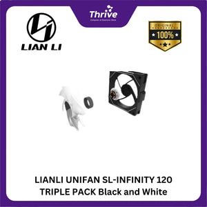 LIANLI UNIFAN SL-INFINITY 120 TRIPLE PACK Black and White