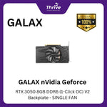 Load image into Gallery viewer, RTX 3050 8GB DDR6 (1-Click OC) V2 Backplate - SINGLE FAN
