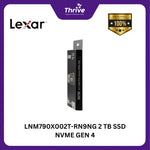 Load image into Gallery viewer, LNM790X002T-RN9NG 2 TB SSD NVME GEN 4
