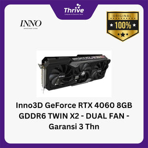 Inno3D GeForce RTX 4060 8GB GDDR6 TWIN X2 - DUAL FAN - Garansi 3 Thn